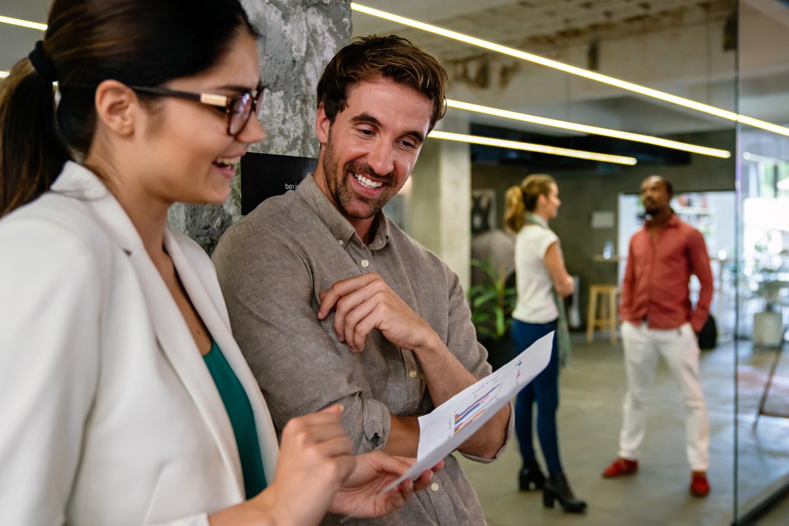Team of multiethnic creative marketing experts brainstorming during work