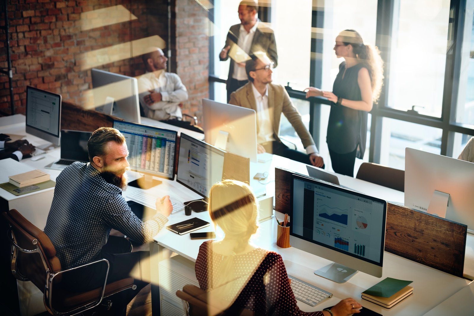 Business Marketing Team Discussion Corporate Concept